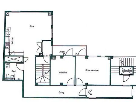 Stylish 2br W Private Balcony In Cph Centre *