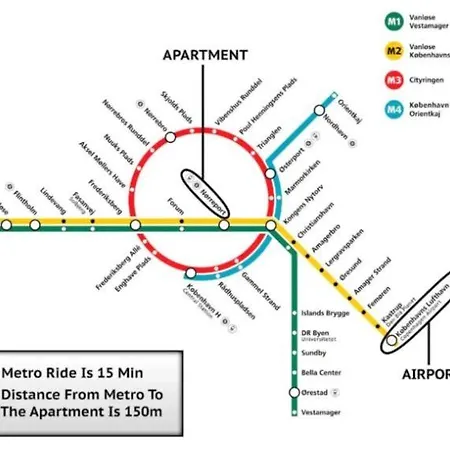 Stylish 2br W Private Balcony In Cph Centre
