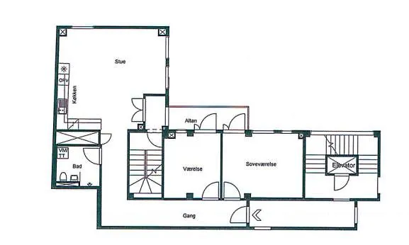 Stylish 2br W Private Balcony In Cph Centre *